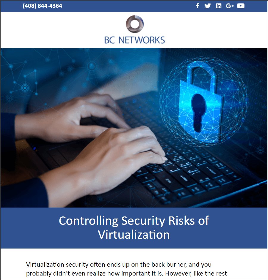 Controlling Security Risks of Virtualization